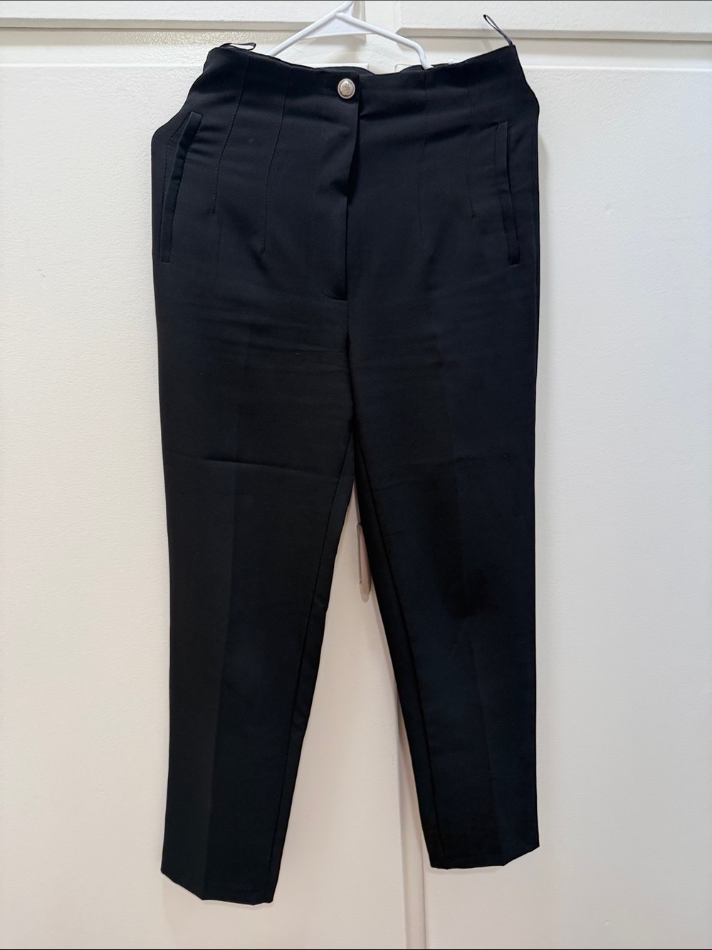 Black Tailored Ankle Pants - Women's Professional Trousers